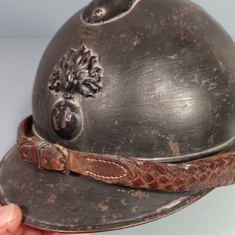 CASQUE ADRIAN MODELE 1915 INFANTERIE CAVALERIE LEGION GUERRE 1914-1918 OFFICIER