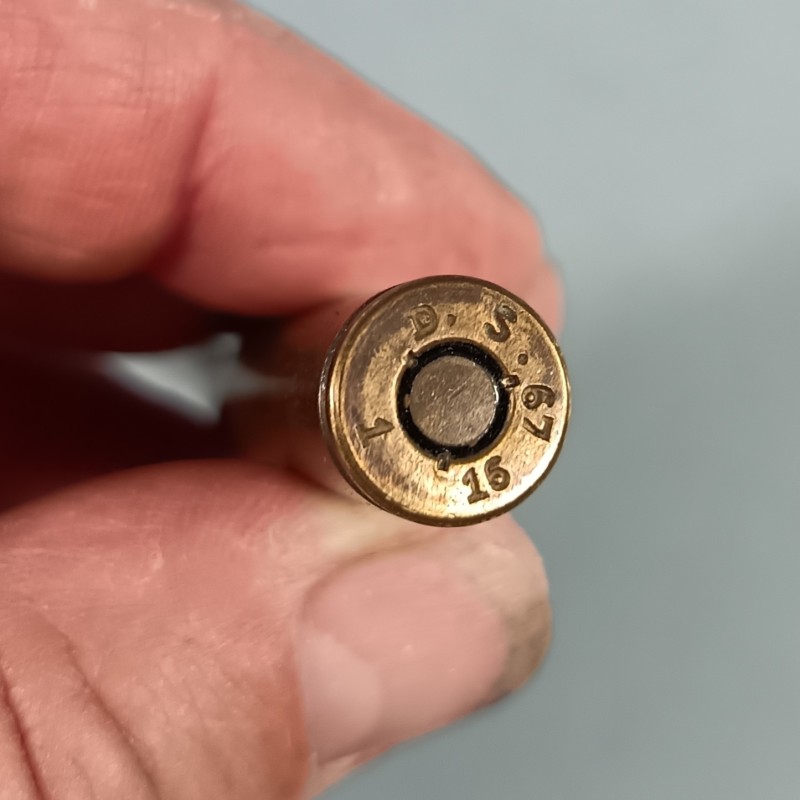 ARTISANAT DE TRANCHEE COUPE PAPIER SOUVENIR DE LA SOMME 1916 AVEC UNE BALLE DE MAUSER DATEE 1916