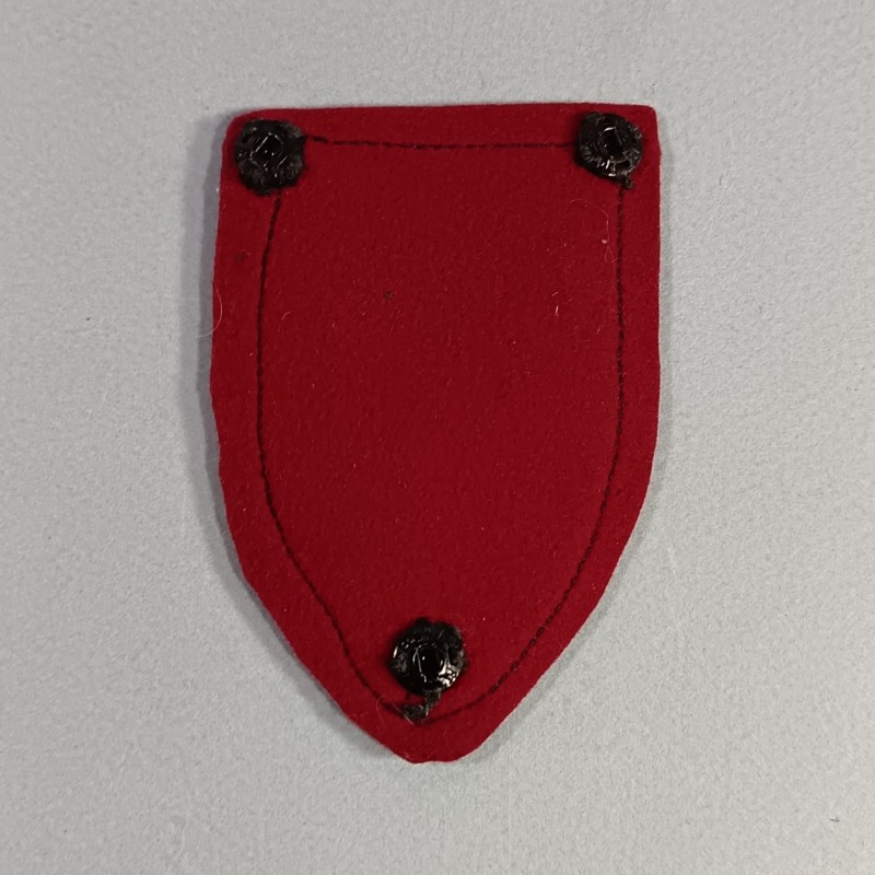 INSIGNE TISSU DE L'ECOLE DES CADRES DE ST MAIXENT FABRICATION ANCIENNE BRODEE SUR FOND BLEU