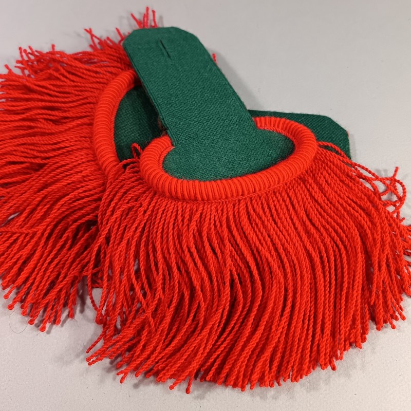 PAIRE D'EPAULETTES DE TRADITION LEGION ETRANGERE TROUPE FABRICATION SECONDE GUERRE OU INDOCHINE FABRICATION MARQUEE T3B