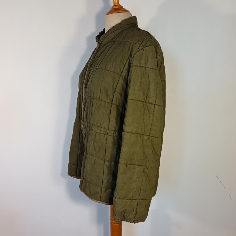 ARMEE FRANCAISE GUERRE D'ALGERIE VESTE TTA MATELASSEE DU 1 er TYPE COUTURES VERTICALES TAILLE 2