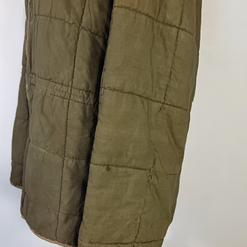 ARMEE FRANCAISE GUERRE D'ALGERIE VESTE TTA MATELASSEE DU 1 er TYPE COUTURES VERTICALES TAILLE 2