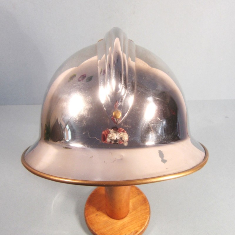 CASQUE D'OFFICIER DES SAPEURS POMPIERS DE LA VILLE DE CAGNES SAPEURS-POMPIERS MODELE 1933