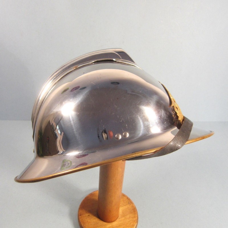 CASQUE D'OFFICIER DES SAPEURS POMPIERS DE LA VILLE DE CAGNES SAPEURS-POMPIERS MODELE 1933
