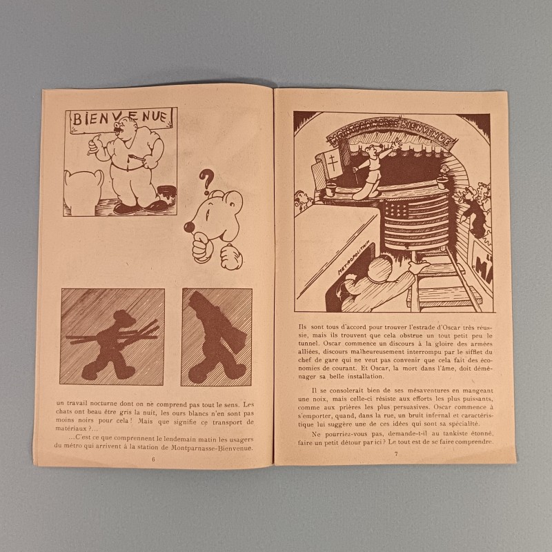 PETITE BANDE DESSINEE OSCAR FETE LES ALLIES TEXTES ET DESSINS PAR JACQUES FAIZANT DATE 1944