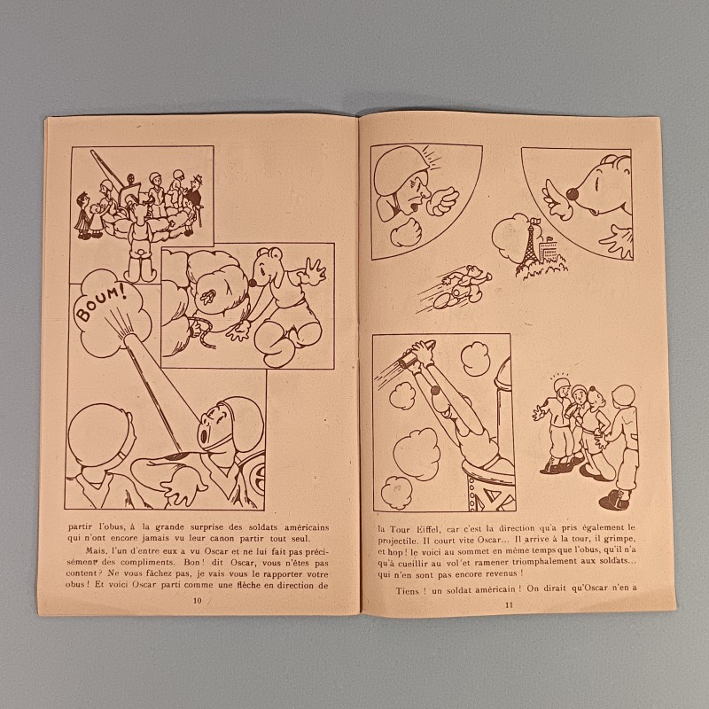 PETITE BANDE DESSINEE OSCAR FETE LES ALLIES TEXTES ET DESSINS PAR JACQUES FAIZANT DATE 1944