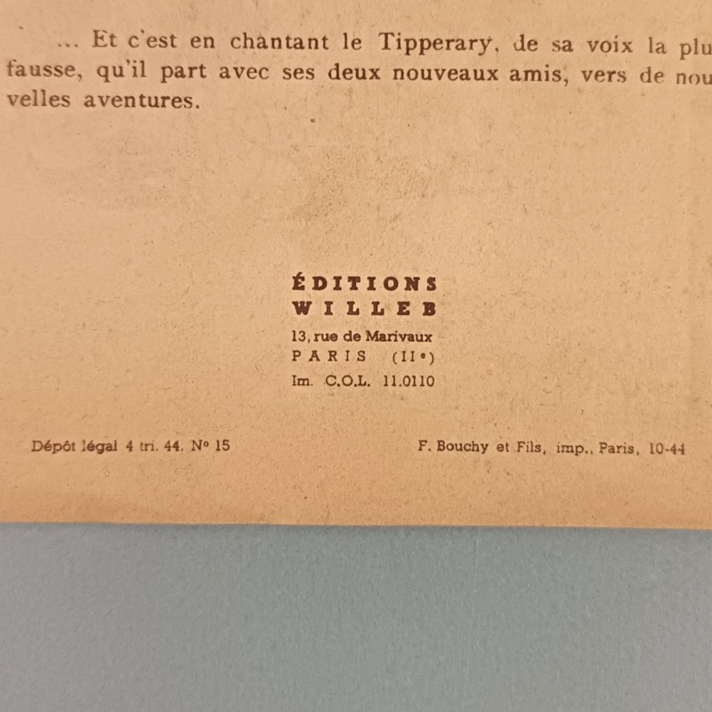 PETITE BANDE DESSINEE OSCAR FETE LES ALLIES TEXTES ET DESSINS PAR JACQUES FAIZANT DATE 1944