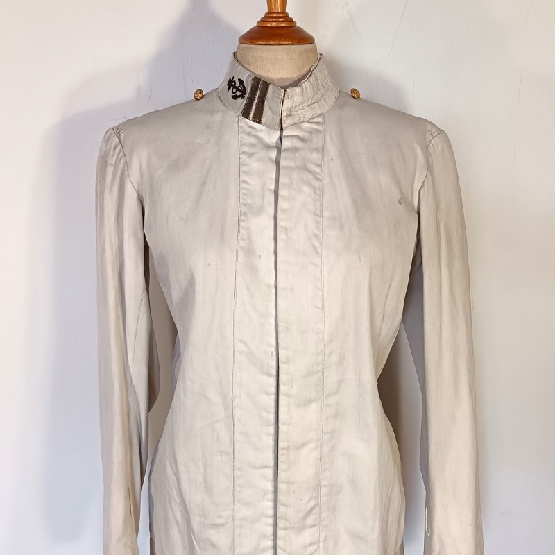 VESTE D'UNIFORME OU DE TENUE BLANCHE MODELE 1893 MARINE OU INFANTERIE COLONIALE LEGION ETRANGERE TONKIN CHINE