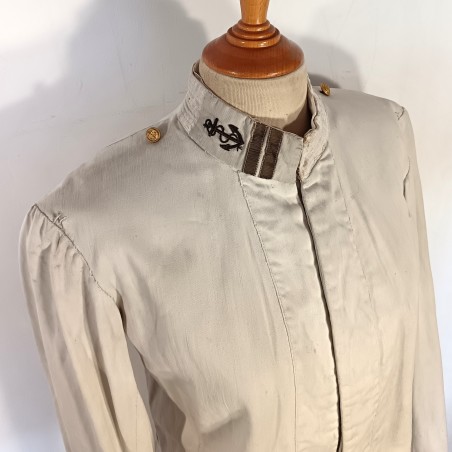 VESTE D'UNIFORME OU DE TENUE BLANCHE MODELE 1893 MARINE OU INFANTERIE COLONIALE LEGION ETRANGERE TONKIN CHINE