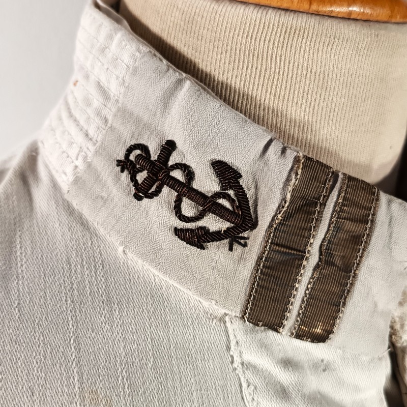 VESTE D'UNIFORME OU DE TENUE BLANCHE MODELE 1893 MARINE OU INFANTERIE COLONIALE LEGION ETRANGERE TONKIN CHINE