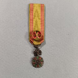 TUNISIE REDUCTION DE LA MEDAILLE D'OFFICIER DE L'ORDRE TUNISIEN DU NICHAN IFTIKHAR MUHAMMAD EL HADI 1902-1906