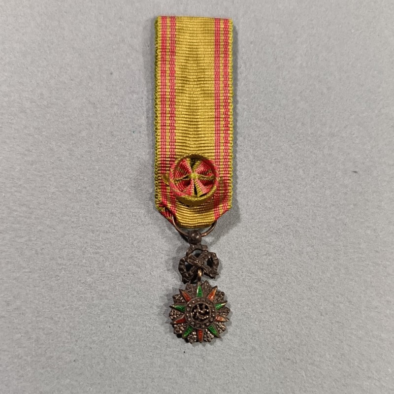 TUNISIE REDUCTION DE LA MEDAILLE D'OFFICIER DE L'ORDRE TUNISIEN DU NICHAN IFTIKHAR MUHAMMAD EL HADI 1902-1906
