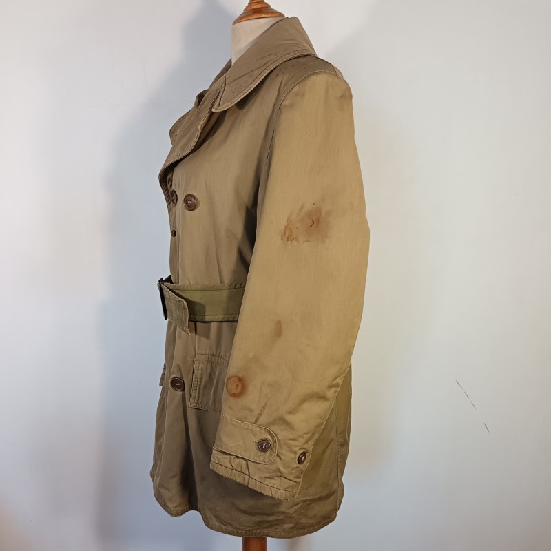 PARA VESTE MACKINAW MEDELE 1943 UTILISEE PAR UN OFFICIER AU 18 ème BPC BATAILLON PARACHUTISTE DE CHOC 1951