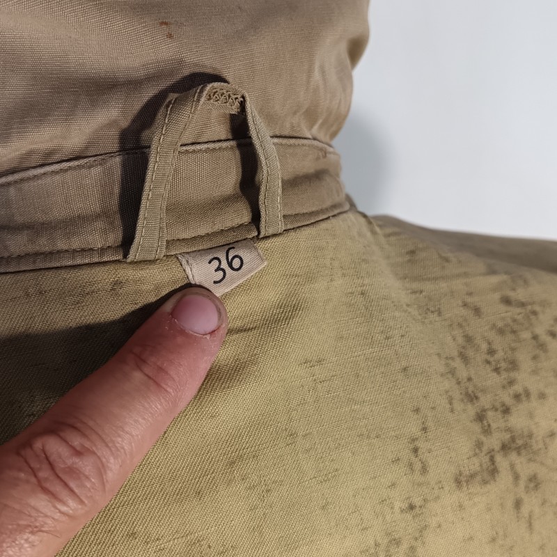 PARA VESTE MACKINAW MEDELE 1943 UTILISEE PAR UN OFFICIER AU 18 ème BPC BATAILLON PARACHUTISTE DE CHOC 1951