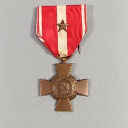 FRANCE MEDAILLE CROIX DE LA VALEUR MILITAIRE AVEC UNE CITATION FRENCH CROSS FOR MILITARY VALOR