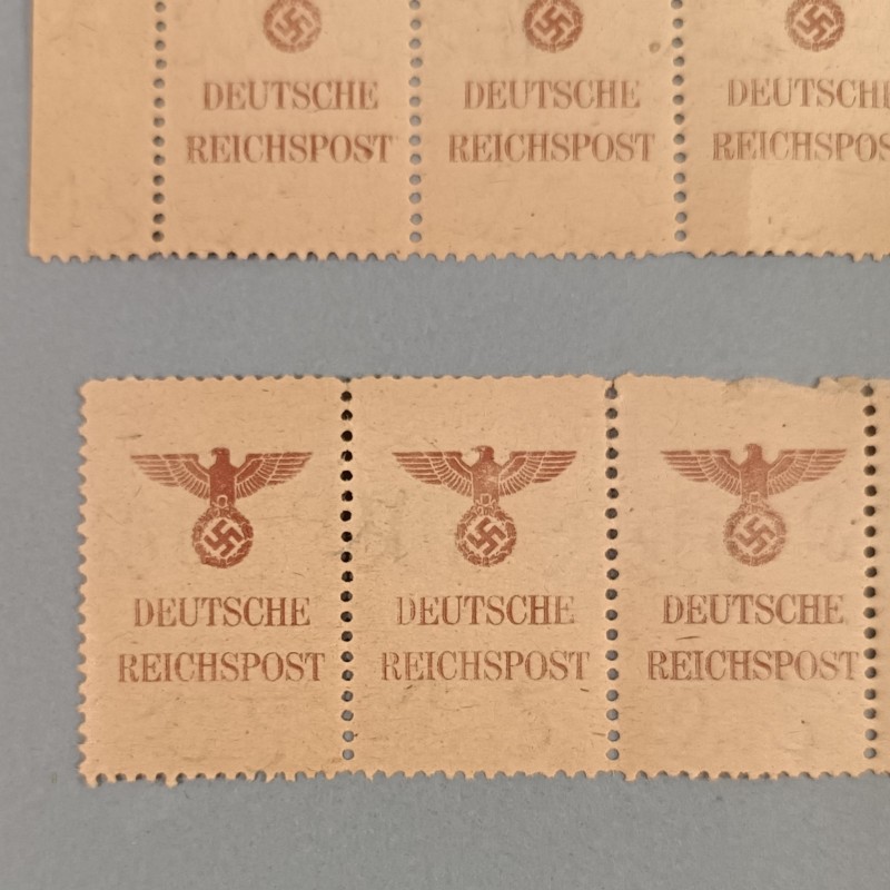 SERIE DE 8 TIMBRES ALLEMANDS OU FRANCHISES MILITAIRE DEUTSCHE REICHSPOST