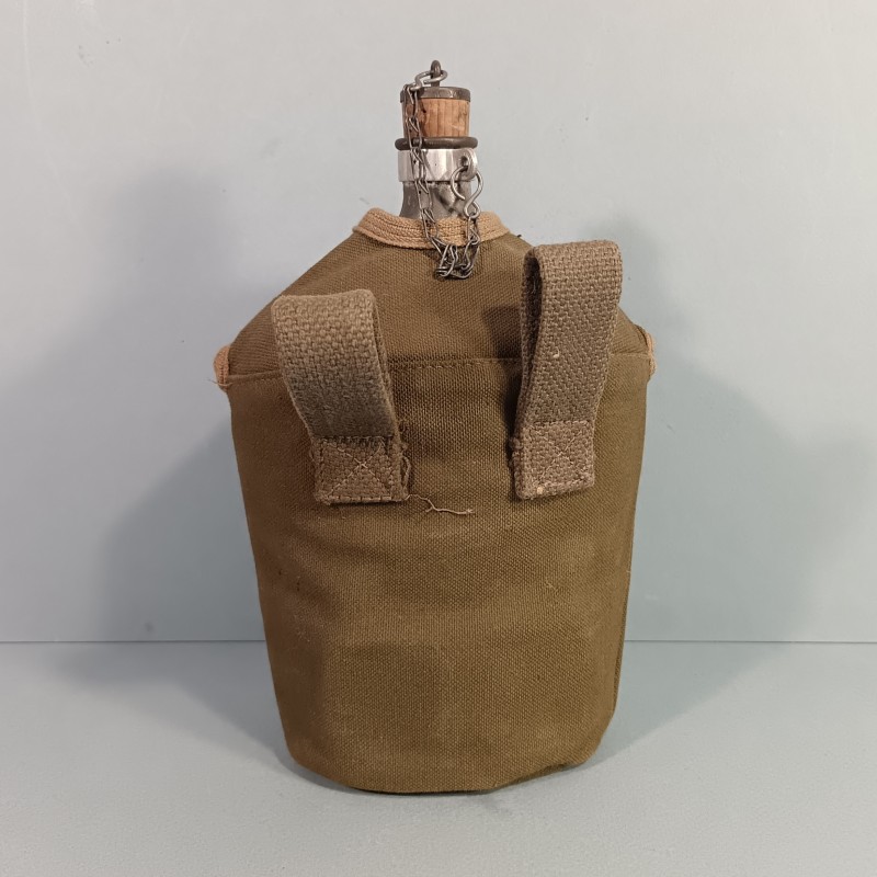 GOURDE ARMEE FRANCAISE INDOCHINE - ALGERIE MODELE 1947-51 COMPLETTE AVEC SON QUART