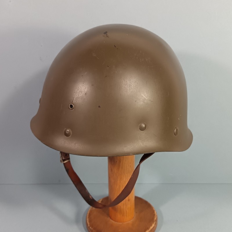 CASQUE FRANCAIS MODELE 1951 AVEC CAMOUFLAGE CAPUCHE KAKI MODELE 47 CASQUE LOURD H.R. 1955 + LINER FRANCK 1953