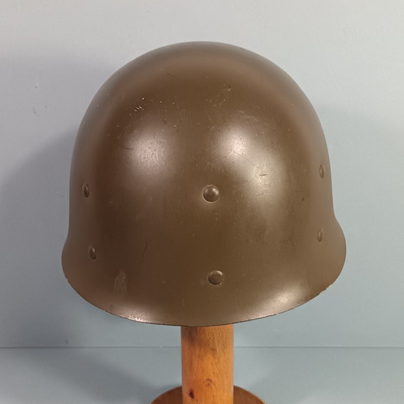 CASQUE FRANCAIS MODELE 1951 AVEC CAMOUFLAGE CAPUCHE KAKI MODELE 47 CASQUE LOURD H.R. 1955 + LINER FRANCK 1953