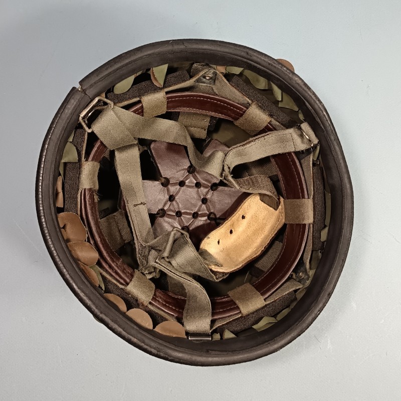 CASQUE F1 ARMEE FRANCAISE CAMOUFLE AVEC LA SALADE REGLEMENTAIRE + LUNETTE BOLLE