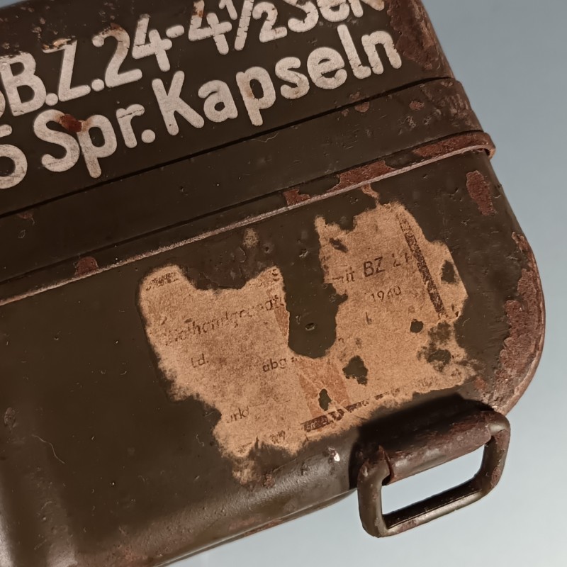CAISSE ALLEMANDE DE TRANSPORT DE 15 GRENADES A MANCHES STIELHGRENADEN MODELE 1924 DATEE 1940
