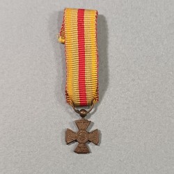 REDUCTION DE LA MEDAILLE CROIX DU COMBATTANT VOLONTAIRE RUBAN GUERRE 1914 1918