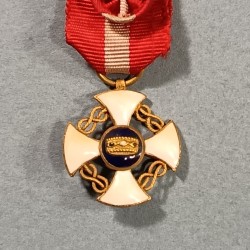ITALIE REDUCTION DE LA MEDAILLE D'OFFICIER DE L'ORDRE NATIONAL DE LA COURONNE