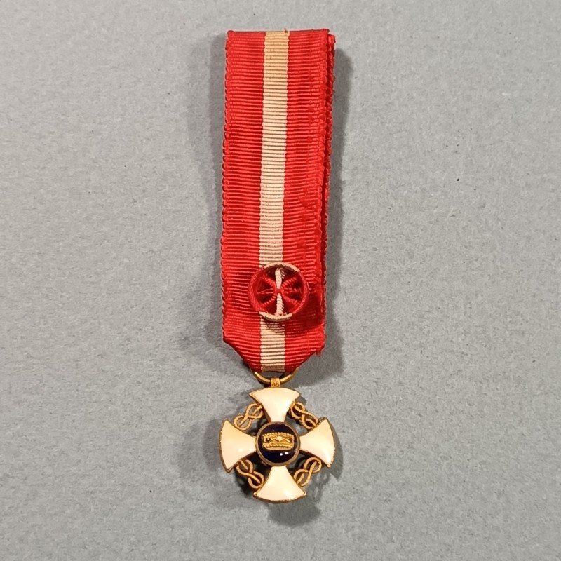 ITALIE REDUCTION DE LA MEDAILLE DE COMMANDEUR DE L'ORDRE NATIONAL DE LA COURONNE