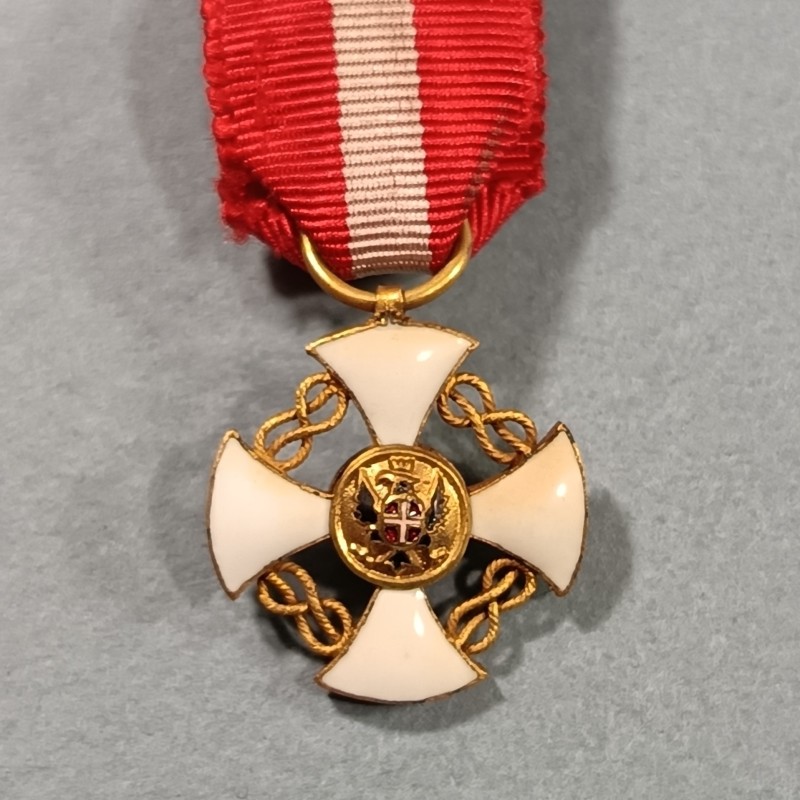 ITALIE REDUCTION DE LA MEDAILLE D'OFFICIER DE L'ORDRE NATIONAL DE LA COURONNE
