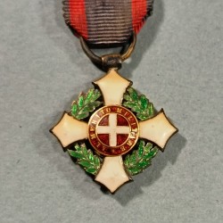 ITALIE REDUCTION DE LA MEDAILLE DE CHEVALIER DE L'ORDRE MILITAIRE DE SAVOIE