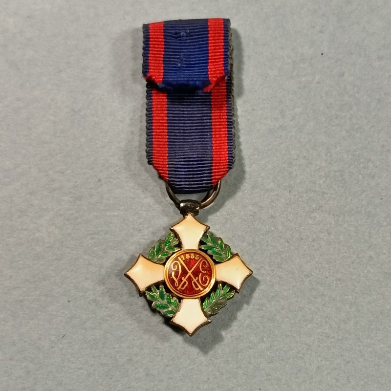ITALIE REDUCTION DE LA MEDAILLE DE CHEVALIER DE L'ORDRE MILITAIRE DE SAVOIE