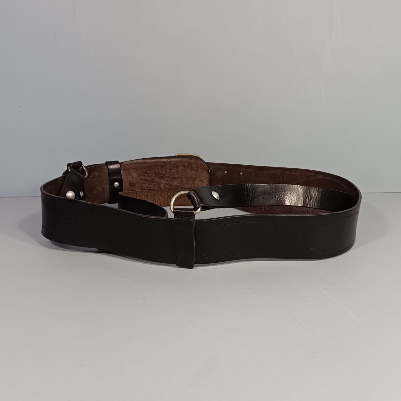 CEINTURON ET BAUDRIER EN CUIR NOIR POUR LA POLICE LA GENDARMERIE LES OFFICIERS ET SOUS OFFICIERS