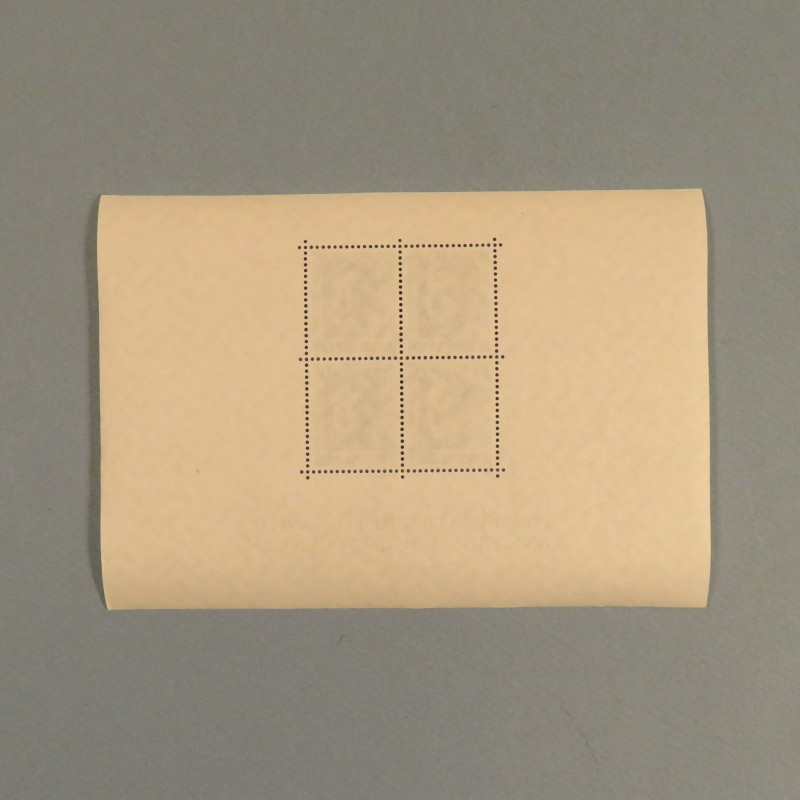 BLOCK FEUILLET DE 4 TIMBRES ALLEMAND III ème REICH ADOLF HITLER NUREMBERG 1937 JOUR DU PARTI