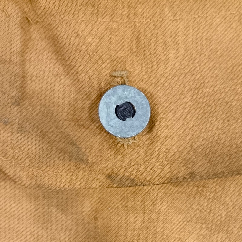 SAC OU MUSETTE BELLE COULEUR CACHOU ARMEE FRANCAISE MODELE 1892 FABRICANT OU USINE OUVROIR DE JAVEL A PARIS