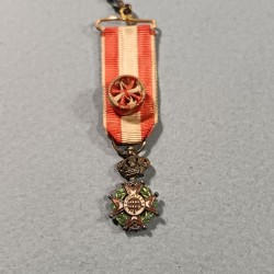 FRANCE REDUCTION DE LA MEDAILLE D'OFFICIER DE L'ORDRE DE ST CHARLES OU DU PRINCE CHARLES III