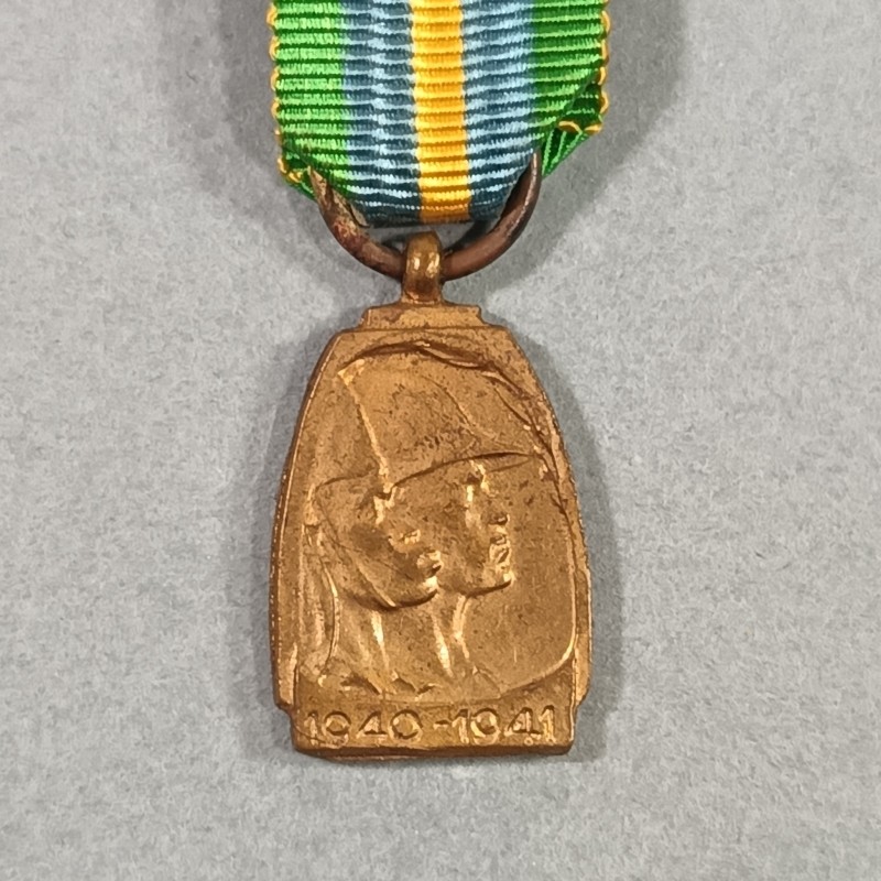 BELGIQUE REDUCTION DE LA MEDAILLE DE LA CAMPAGNE D'AFRIQUE 1940-1941 OU GUERRE D'ABYSSINIE