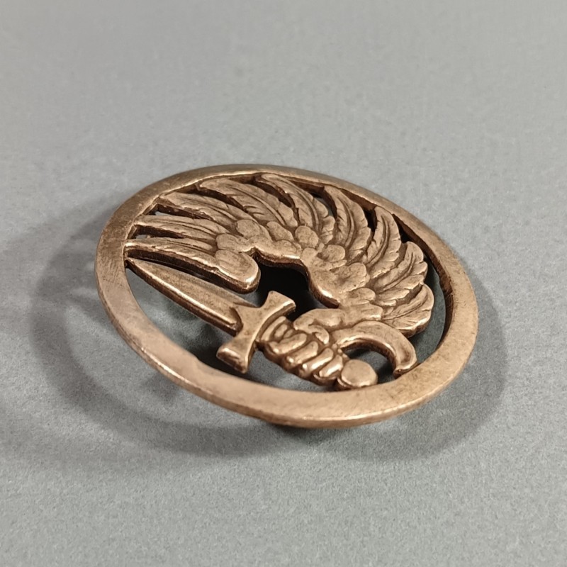 INSIGNE DE BERET PARACHUTISTE FABRICATION MOURGEON ANNEES 1950 TAP INDOCHINE ALGERIE