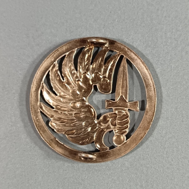 INSIGNE DE BERET PARACHUTISTE FABRICATION MOURGEON ANNEES 1950 TAP INDOCHINE ALGERIE