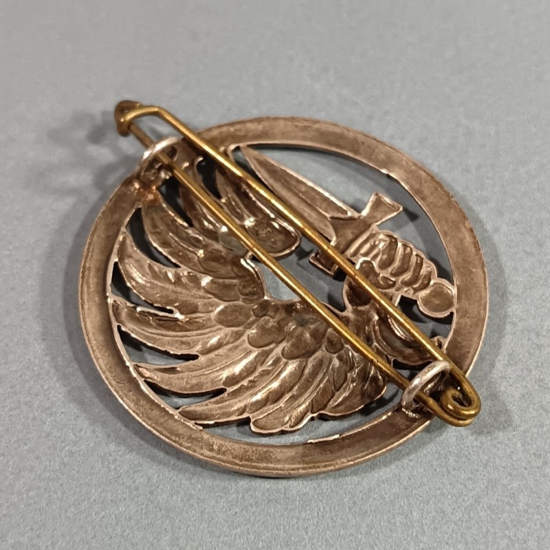 INSIGNE DE BERET PARACHUTISTE FABRICATION MOURGEON ANNEES 1950 TAP INDOCHINE ALGERIE