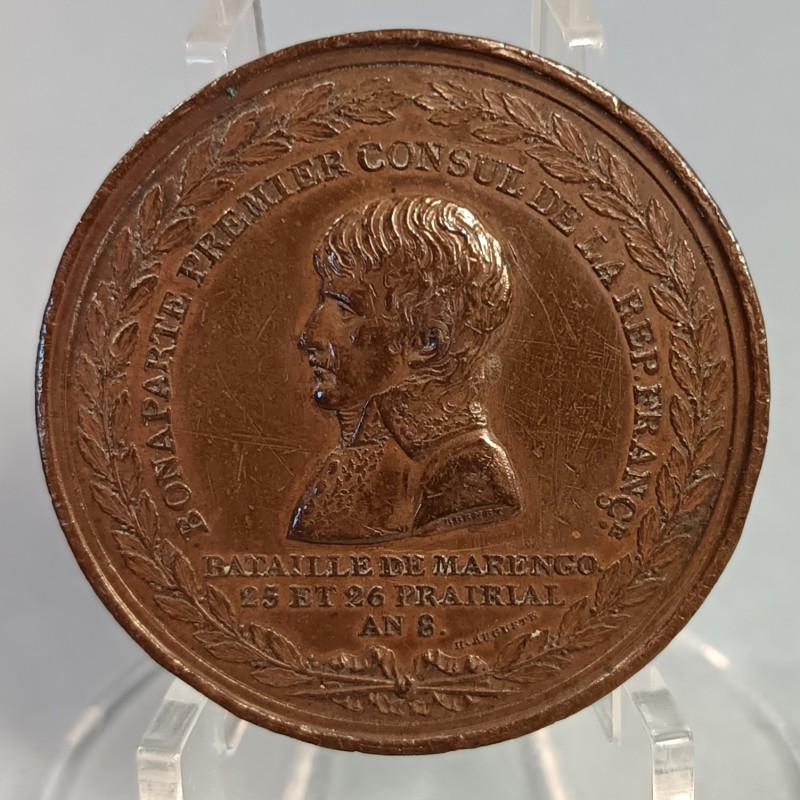 MEDAILLE BONAPARTE PREMIER CONSUL BATAILLE DE MARENGO 24 ET 26 PRAIRIAL DE L'AN 8