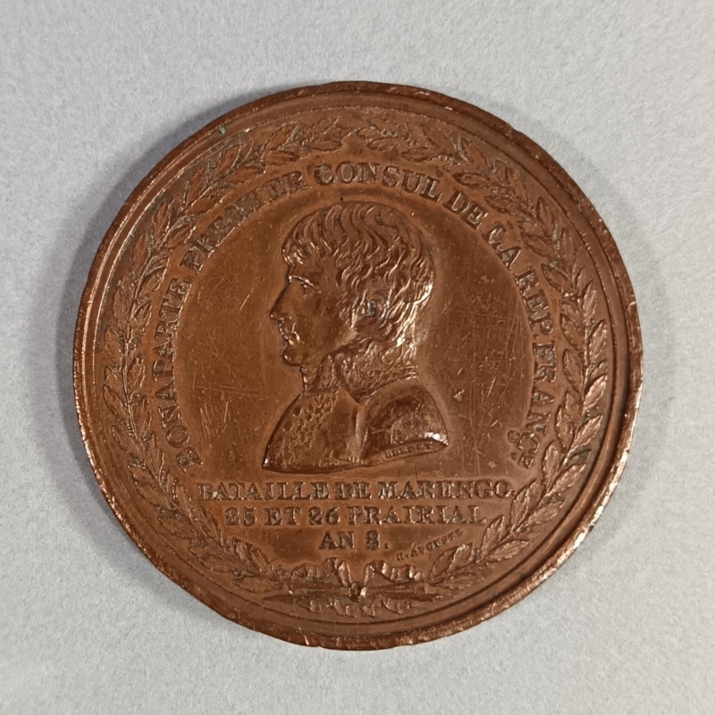 MEDAILLE BONAPARTE PREMIER CONSUL BATAILLE DE MARENGO 24 ET 26 PRAIRIAL DE L'AN 8