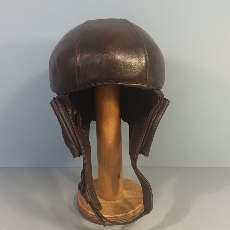CASQUE DE PILOTE AVIATION 1940 EN CUIR GUENEAU AIRAILE OU ZINSZNER