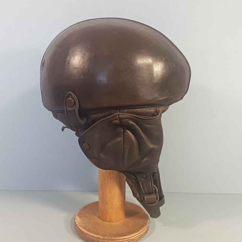 CASQUE DE PILOTE AVIATION 1940 EN CUIR GUENEAU AIRAILE OU ZINSZNER