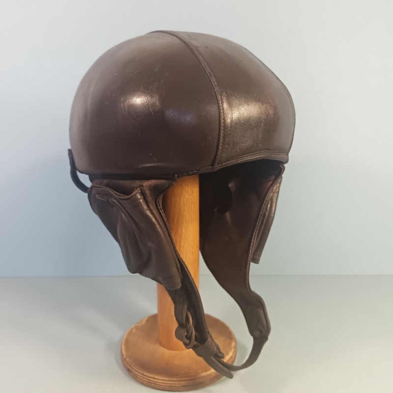 CASQUE DE PILOTE AVIATION 1940 EN CUIR GUENEAU AIRAILE OU ZINSZNER