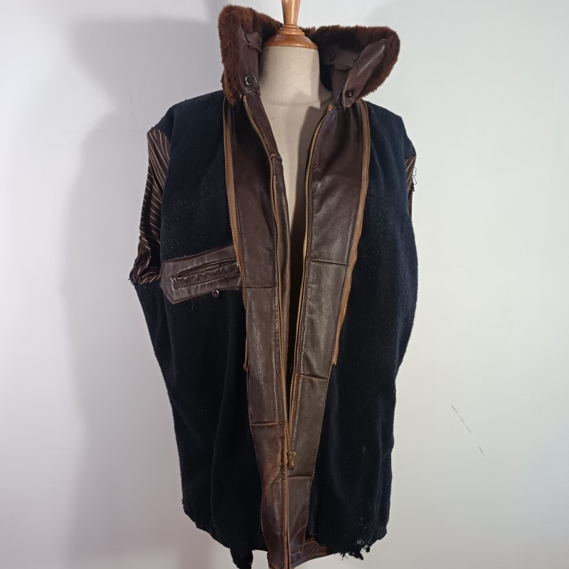 BLOUSON CUIR OU VESTE AVIATION ARMEE DE L'AIR ANNEES 1950 FABRICATION CIVIL OU MILITAIRE VINTAGE