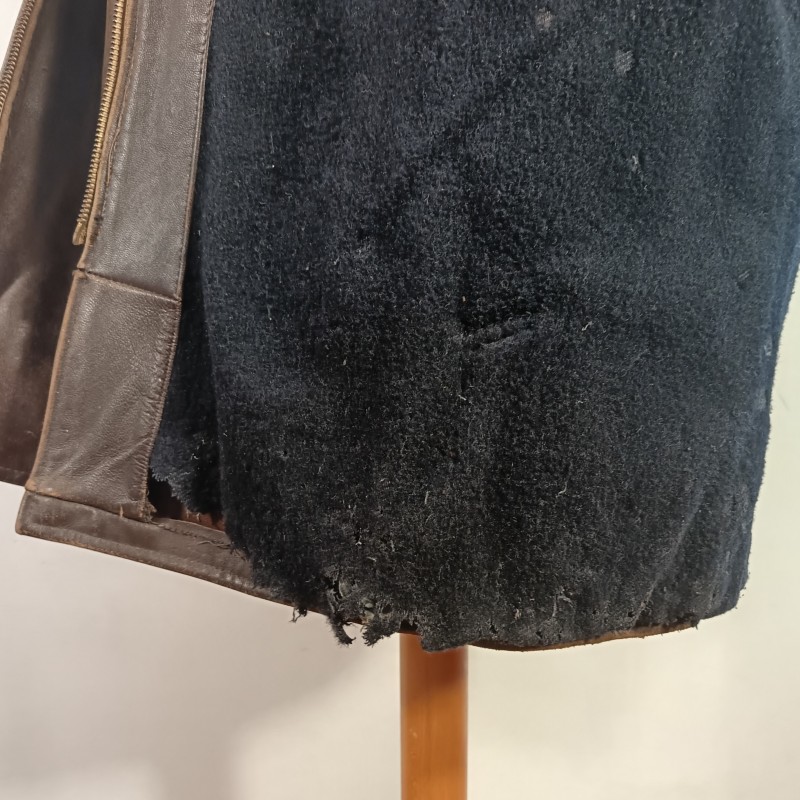 BLOUSON CUIR OU VESTE AVIATION ARMEE DE L'AIR ANNEES 1950 FABRICATION CIVIL OU MILITAIRE VINTAGE