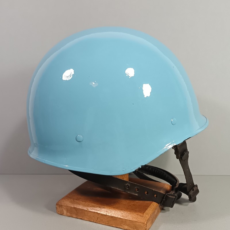 CASQUE F1 ARMEE FRANCAISE GENDARMERIE POUR MANDAT ONU UN PEINTURE BLEUE LEGION ETRANGERE ET TTA DATE 1992