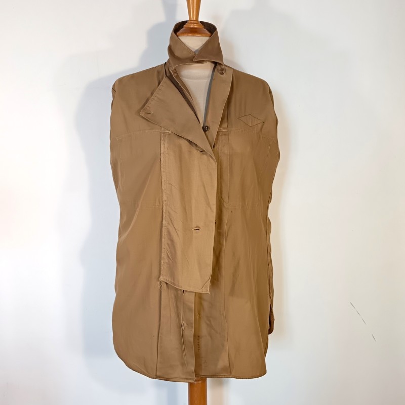 CHEMISE AMERICAINE US OFFICIER MODELE BEIGE 1942 TAILLE US 14.1/2 33 AVEC GRADES DE STAFF SERGENT