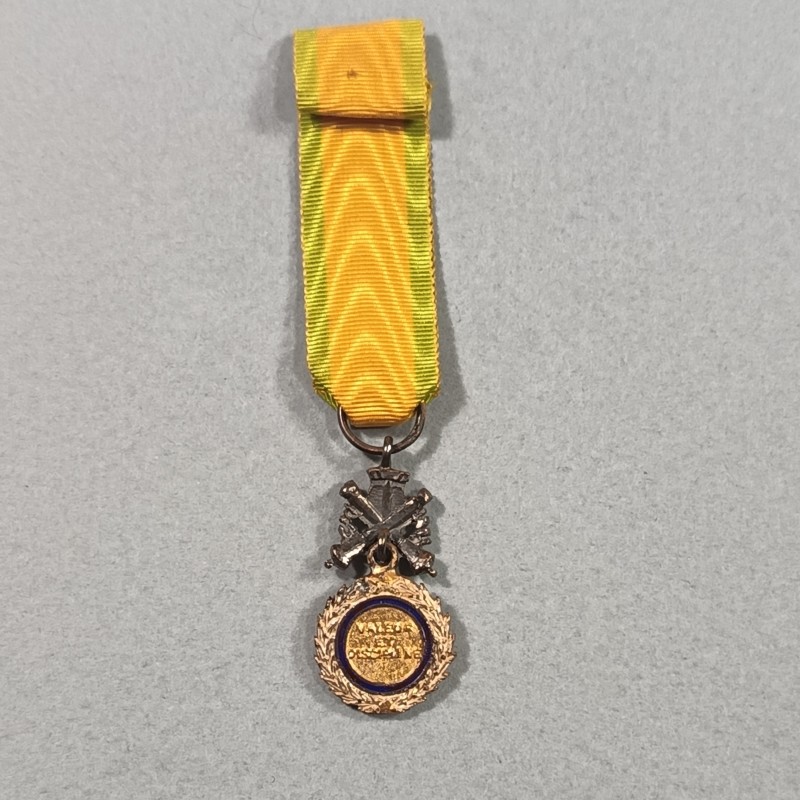 FRANCE REDUCTION DE LA MEDAILLE MILITAIRE MODELE 3 ème REPUBLIQUE EN ARGENT