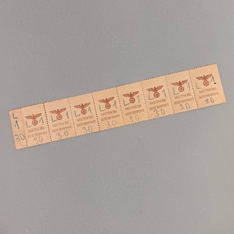 SERIE DE 8 TIMBRES ALLEMANDS OU FRANCHISES MILITAIRE DEUTSCHE REICHSPOST